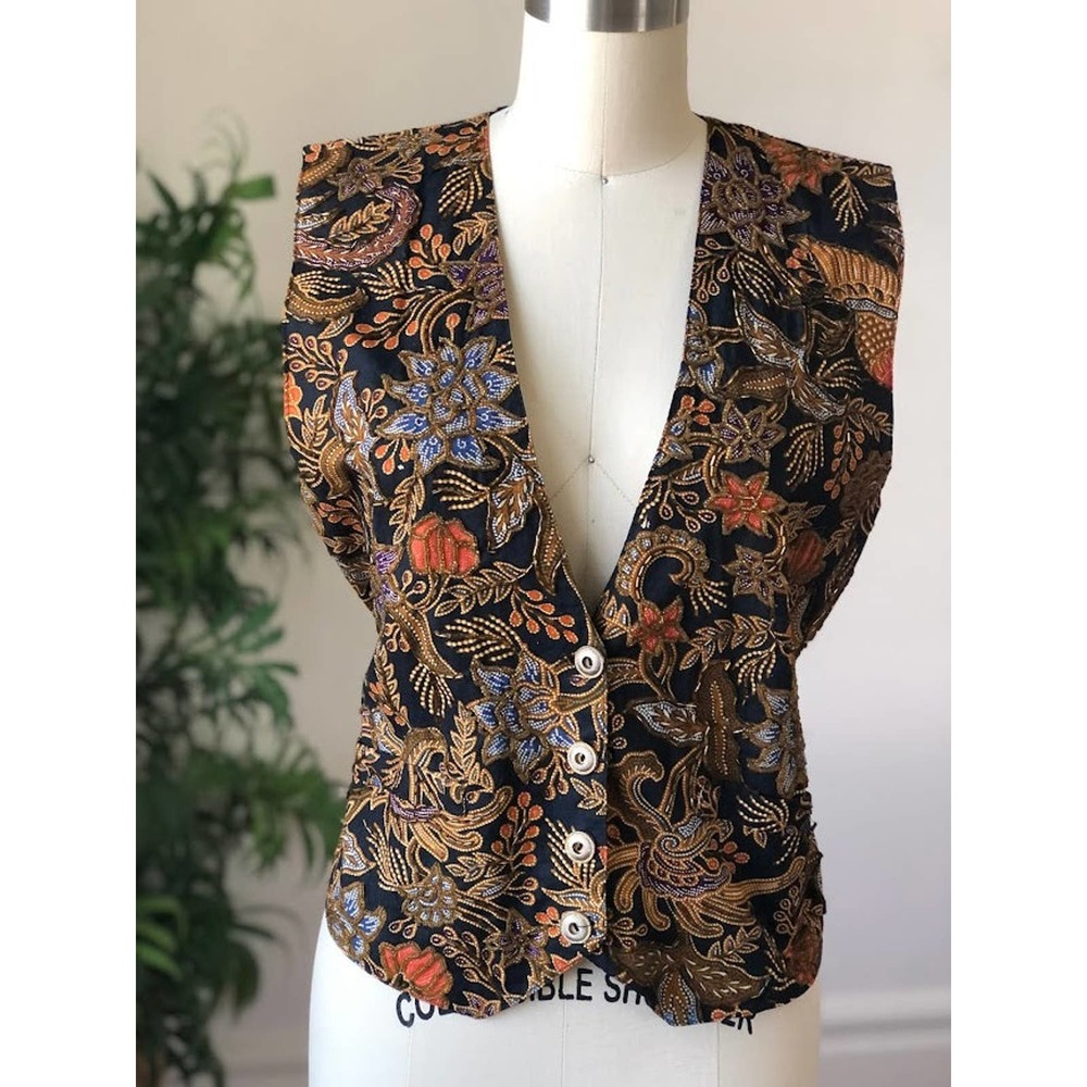 Creazoni Effect Beaded Vest (Small)